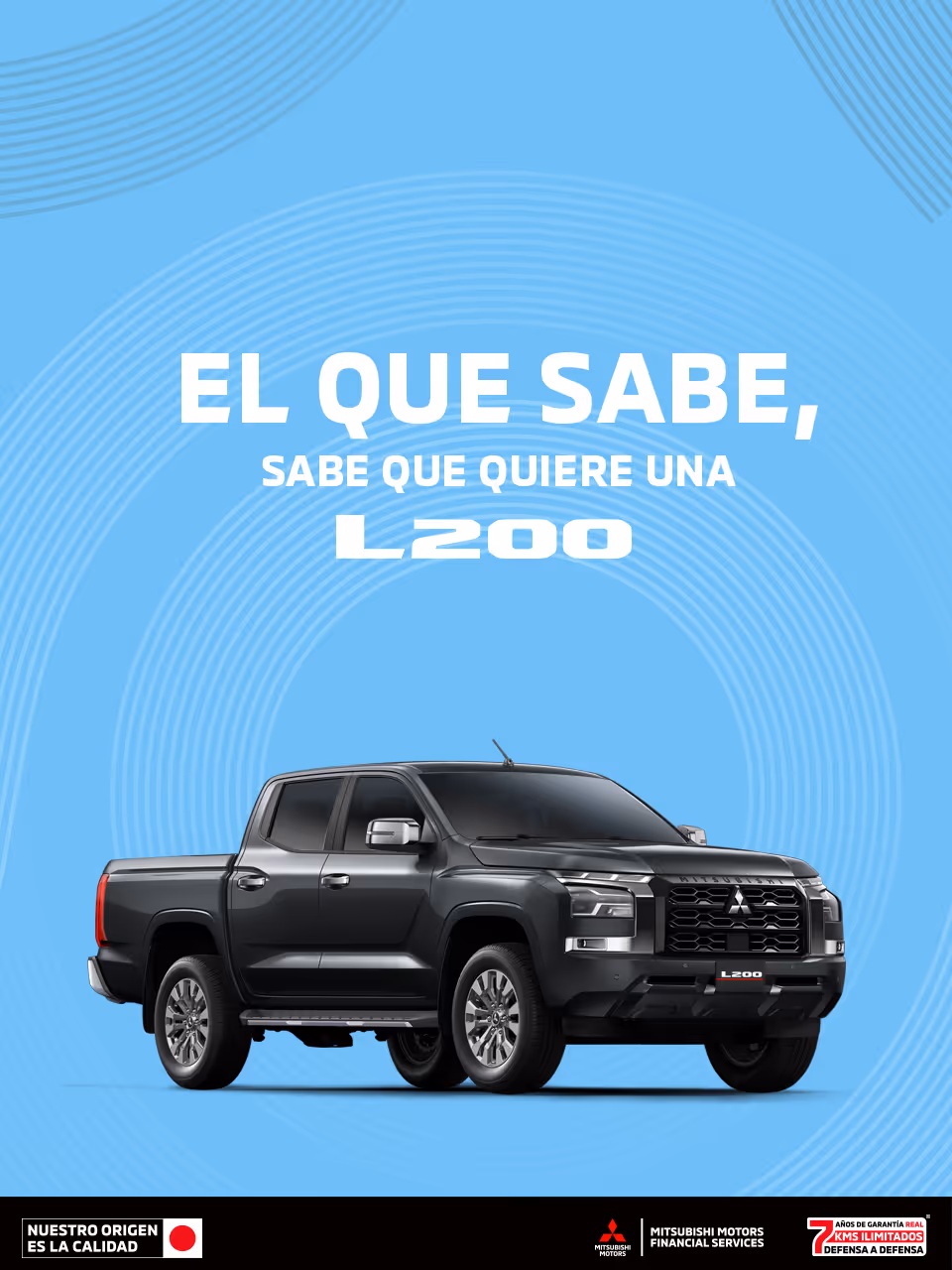 Estrena una Mitsubishi L200 GLX TM 4x4 DSL 2025 con tasa desde 9.9%(1) + 0% Comisión por Apertura(2) solo con Mitsubishi Motors Financial Services.