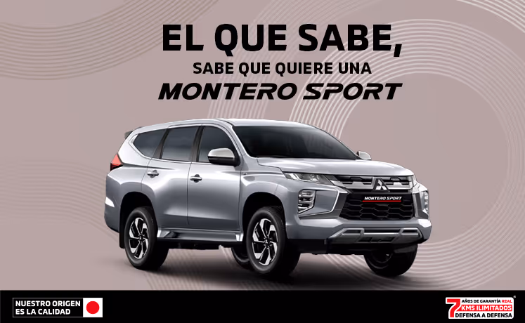 Estrena una Mitsubishi Montero Sport 2024 con 36 Meses sin Intereses(1) o Bono flexible de $110,000.00 MXN(2) + 0% Comisión por Apertura(3) solo con Mitsubishi Motors Financial Services. Estrena una Mitsubishi Montero Sport 2024 con 36 Meses sin Intereses(1) o Bono flexible de $110,000.00 MXN(2) + 0% Comisión por Apertura(3) solo con Mitsubishi Motors Financial Services.