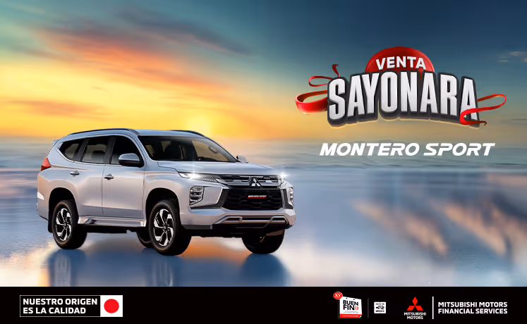 Estrena una Mitsubishi Montero Sport 2024 con 36 Meses sin Intereses(1) o Bono flexible de $110,000.00 MXN(2) + 0% Comisión por Apertura(3) solo con Mitsubishi Motors Financial Services. Estrena una Mitsubishi Montero Sport 2024 con 36 Meses sin Intereses(1) o Bono flexible de $110,000.00 MXN(2) + 0% Comisión por Apertura(3) solo con Mitsubishi Motors Financial Services.