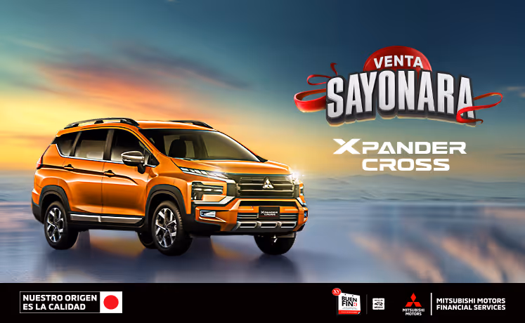 Estrena una Mitsubishi Xpander 2025 desde 24 meses sin intereses (1) o tasa desde 3.9%(2) + 0% comisión por apertura (3) solo con Mitsubishi Motors Financial Services. Estrena una Mitsubishi Xpander 2025 desde 24 meses sin intereses (1) o tasa desde 3.9%(2) + 0% comisión por apertura (3) solo con Mitsubishi Motors Financial Services.
