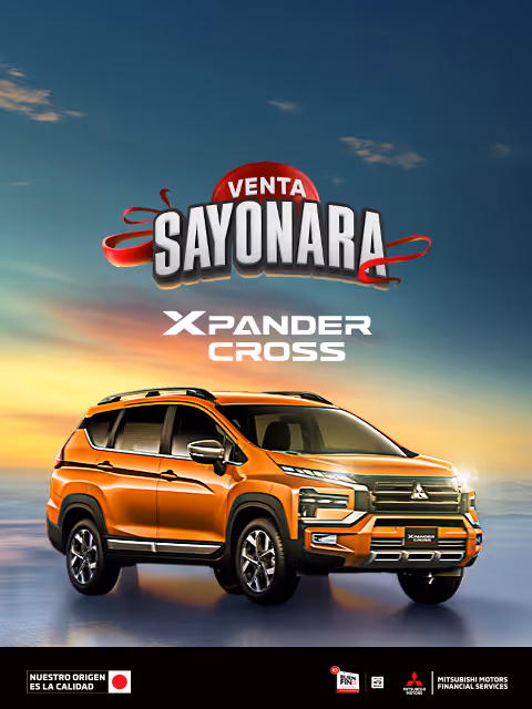 Estrena una Mitsubishi Xpander 2025 desde 24 meses sin intereses (1) o tasa desde 3.9%(2) + 0% comisión por apertura (3) solo con Mitsubishi Motors Financial Services.