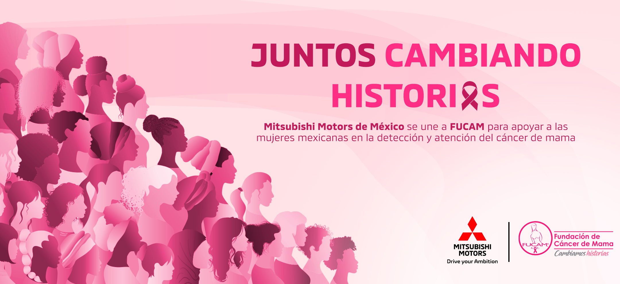 Mitsubishi Motors de México y FUCAM unen esfuerzos para acercar servicios de salud y promover la concientización sobre el cáncer de mama. Mitsubishi Motors de México y FUCAM unen esfuerzos para acercar servicios de salud y promover la concientización sobre el cáncer de mama.