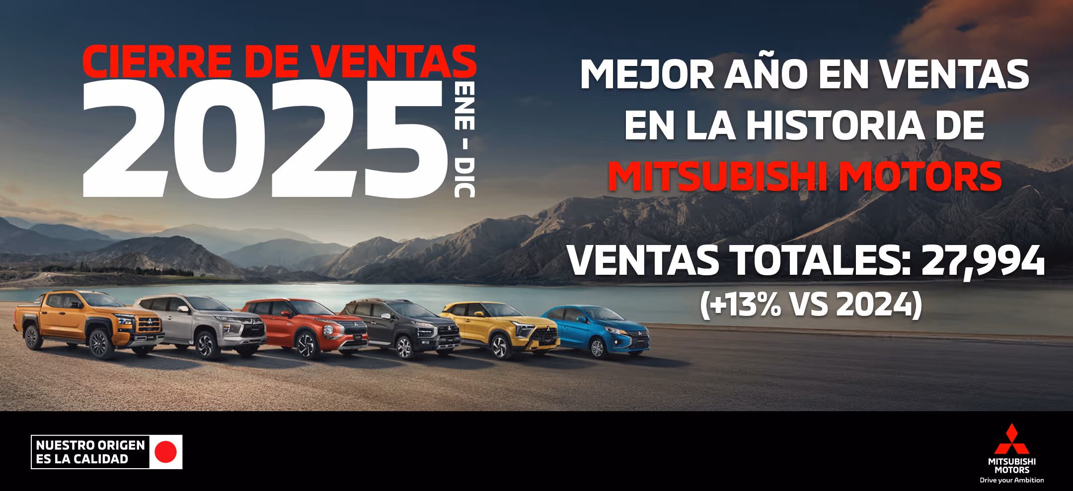 2025 mejor año en ventas en la historia de Mitsubishi Motors México