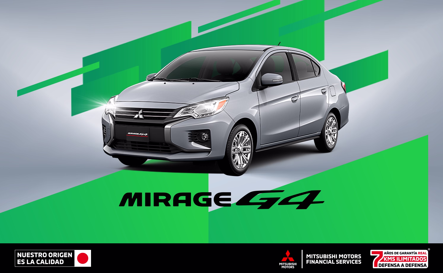 Estrena una Mitsubishi Mirage G4 2026 con mensualidades de $4,999.00 M.N.(1) o Bono Flexible de hasta $23,900.00 M.N. (2) solo con Mitsubishi Motors Financial Services. Estrena una Mitsubishi Mirage G4 2026 con mensualidades de $4,999.00 M.N.(1) o Bono Flexible de hasta $23,900.00 M.N. (2) solo con Mitsubishi Motors Financial Services.