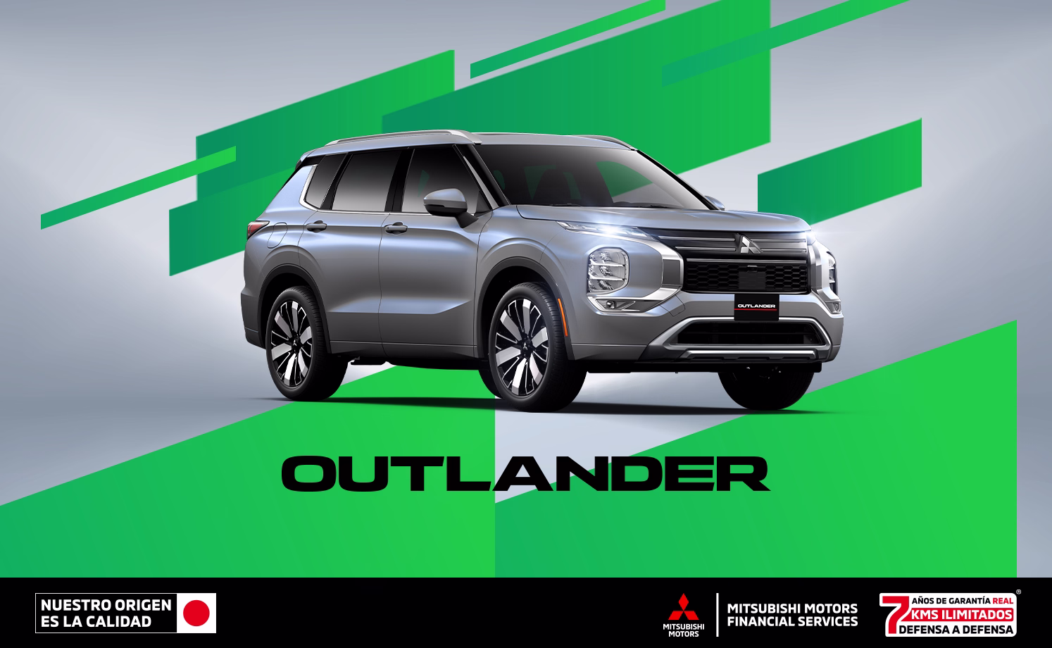 Estrena una Mitsubishi Outlander 2026 con tasa de 7.9%(1) o 1 año de Seguro gratis(2) + 0% Comisión por apertura(3) solo con Mitsubishi Motors Financial Services. Estrena una Mitsubishi Outlander 2026 con tasa de 7.9%(1) o 1 año de Seguro gratis(2) + 0% Comisión por apertura(3) solo con Mitsubishi Motors Financial Services.