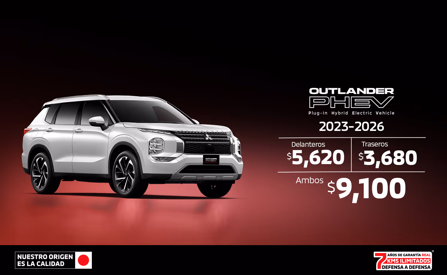 El cuidado de tu Mitsubishi Outlander PHEV está en los detalles. Disfruta un precio especial en frenos y mantén su desempeño con servicio especializado Mitsubishi. El cuidado de tu Mitsubishi Outlander PHEV está en los detalles. Disfruta un precio especial en frenos y mantén su desempeño con servicio especializado Mitsubishi.