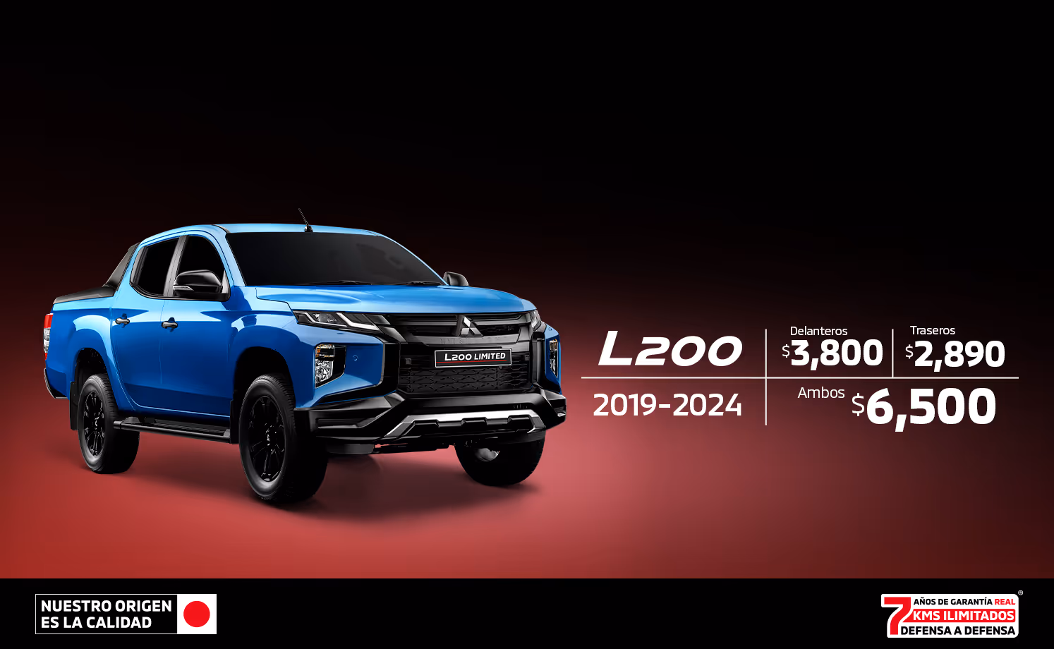 Dale a los frenos de tu Mitsubishi L200 el cuidado que necesitan. Con nuestros precios especiales puedes mantener su desempeño con el respaldo de expertos Mitsubishi. Dale a los frenos de tu Mitsubishi L200 el cuidado que necesitan. Con nuestros precios especiales puedes mantener su desempeño con el respaldo de expertos Mitsubishi.