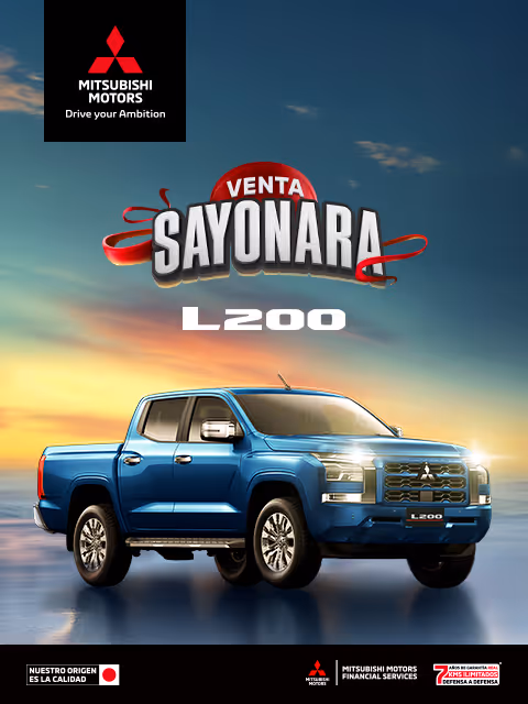 Estrena una Mitsubishi L200 2025 con tasa desde 9.9%(1) + 1 año de Seguro Gratis(2) + 0% Comisión por Apertura(3) solo con Mitsubishi Motors Financial Services.