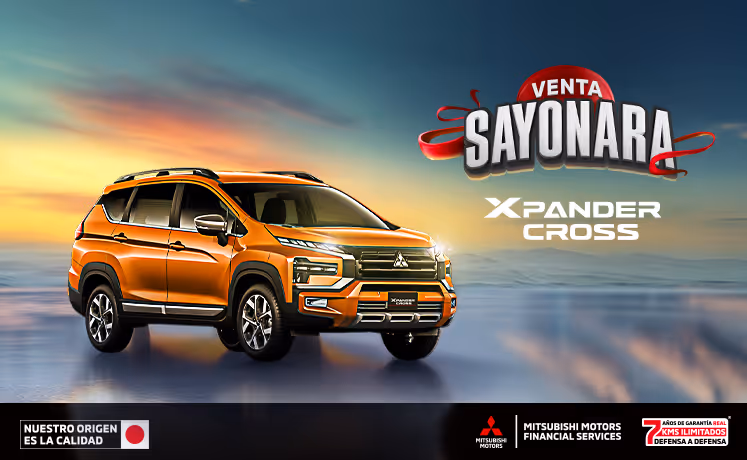 Estrena una Mitsubishi Xpander 2025 desde 24 meses sin intereses (1) o tasa desde 3.9%(2) + 0% comisión por apertura (3) solo con Mitsubishi Motors Financial Services.