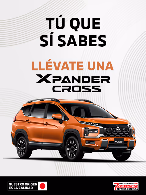 Estrena una Mitsubishi Xpander Cross 2026 desde Tasa 8.9%(1) o Bono Flexible de hasta $39,000.00 M.N. (2) + 0% comisión por apertura(3) solo con Mitsubishi Motors Financial Services.