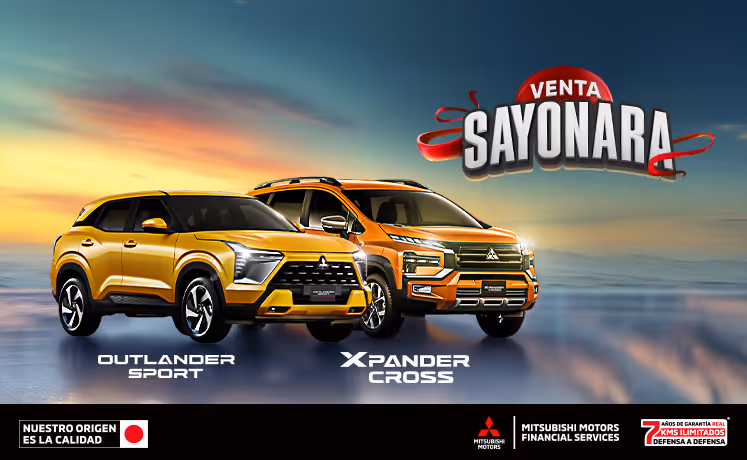 Estrena un Mitsubishi con tasa desde 3.9%(1) o 24 meses sin intereses(2) + 0% Comisión por Apertura(3) solo con Mitsubishi Motors Financial Services.