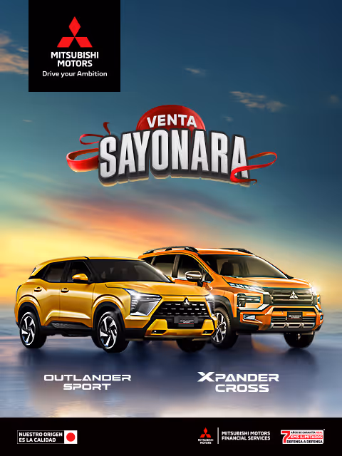 Estrena un Mitsubishi con tasa desde 3.9%(1) o 24 meses sin intereses(2) + 0% Comisión por Apertura(3) solo con Mitsubishi Motors Financial Services.