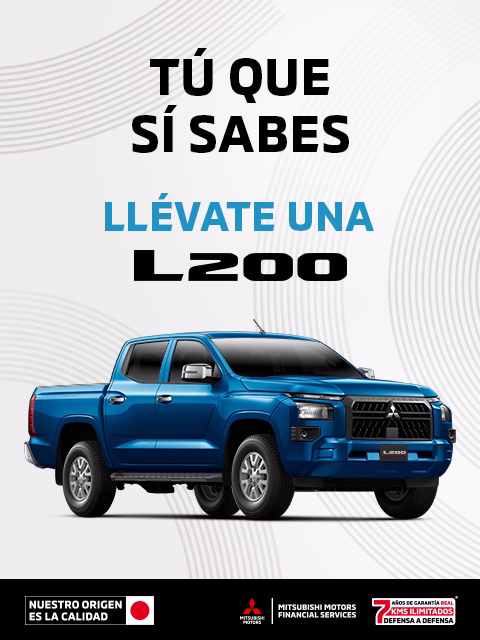 Estrena una Mitsubishi L200 GLX TM 4x2 GAS 2025 con tasa de 6.9%(1) + 1 año de Seguro Gratis (2) + 0% Comisión por Apertura(3) solo con Mitsubishi Motors Financial Services.