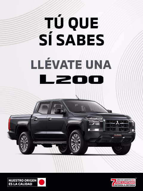 Estrena una Mitsubishi L200 2026 con tasa desde 7.9%(1) o Bono Flexible de hasta $64,000.00 M.N. (2) + 0% Comisión por Apertura(3) solo con Mitsubishi Motors Financial Services.