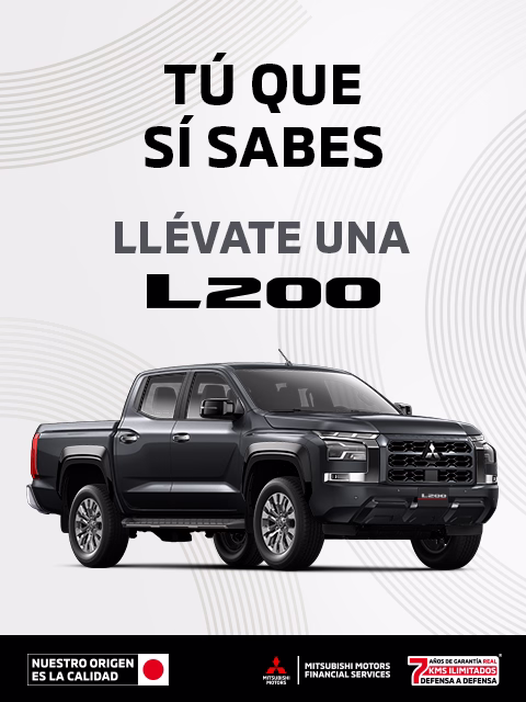 Estrena una Mitsubishi L200 GLX TM 4x4 DSL 2025 con tasa de 6.9%(1) + 1 año de Seguro Gratis(2) + 0% Comisión por Apertura(3) solo con Mitsubishi Motors Financial Services.