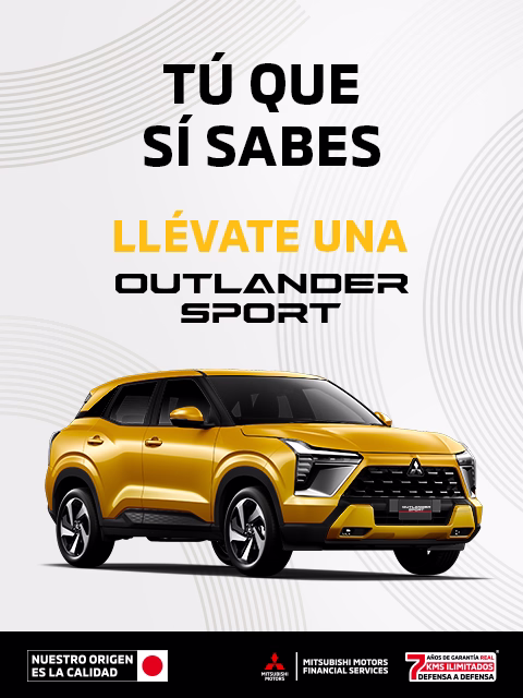 Estrena una Mitsubishi Outlander Sport 2026 con tasa desde 8.9%(1) o Bono Flexible de hasta $37,000.00 M.N. (2) + 0% Comisión por Apertura(3) + solo con Mitsubishi Motors Financial Services.