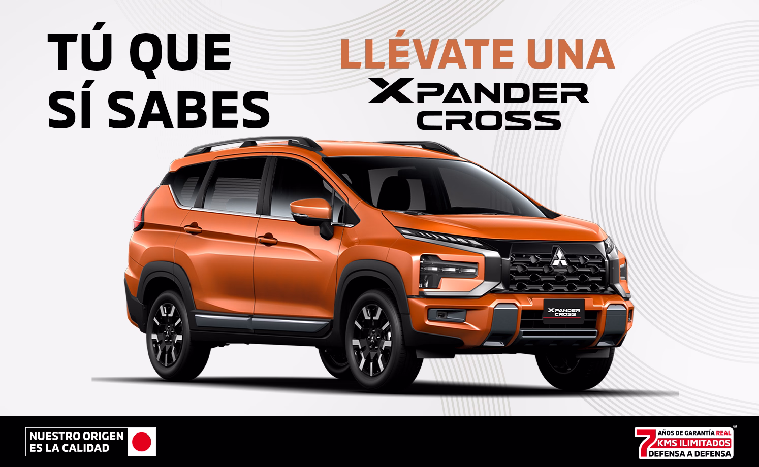 Estrena una Mitsubishi Xpander Cross 2026 desde Tasa 4.9%(1) o Bono Flexible de hasta $54,900.00 M.N. (2) + 0% comisión por apertura(3) solo con Mitsubishi Motors Financial Services.
