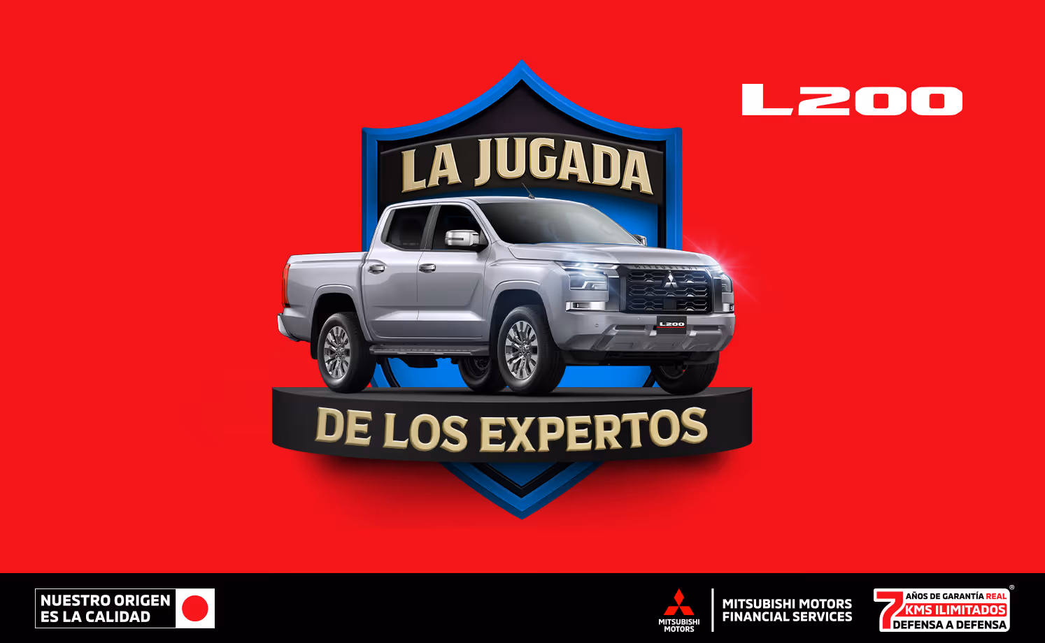 Estrena una Mitsubishi L200 GLX TM 4X4 DSL 2026 con tasa desde 7.9%(1) o Bono Flexible de hasta $57,500.00 M.N. (2) + 0% Comisión por Apertura(3)  solo con Mitsubishi Motors Financial Services.