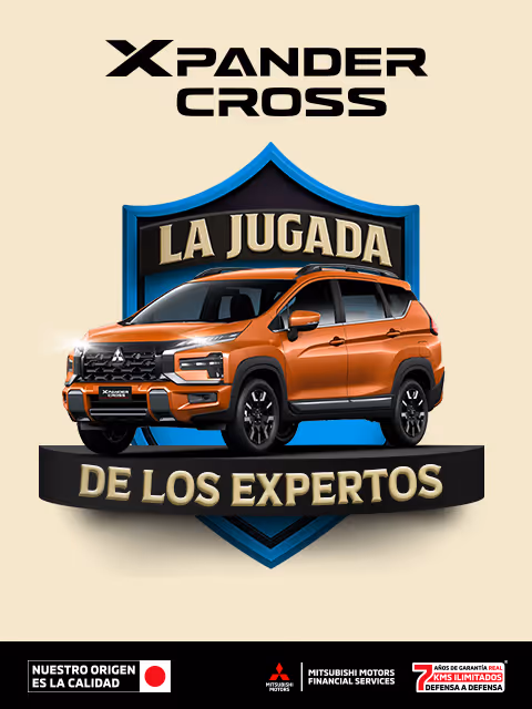 Estrena una Mitsubishi Xpander Cross 2026 desde Tasa 4.9%(1) o Bono Flexible de hasta $54,900.00 M.N. (2) + 0% comisión por apertura(3) solo con Mitsubishi Motors Financial Services. Estrena una Mitsubishi Xpander Cross 2026 desde Tasa 4.9%(1) o Bono Flexible de hasta $54,900.00 M.N. (2) + 0% comisión por apertura(3) solo con Mitsubishi Motors Financial Services.