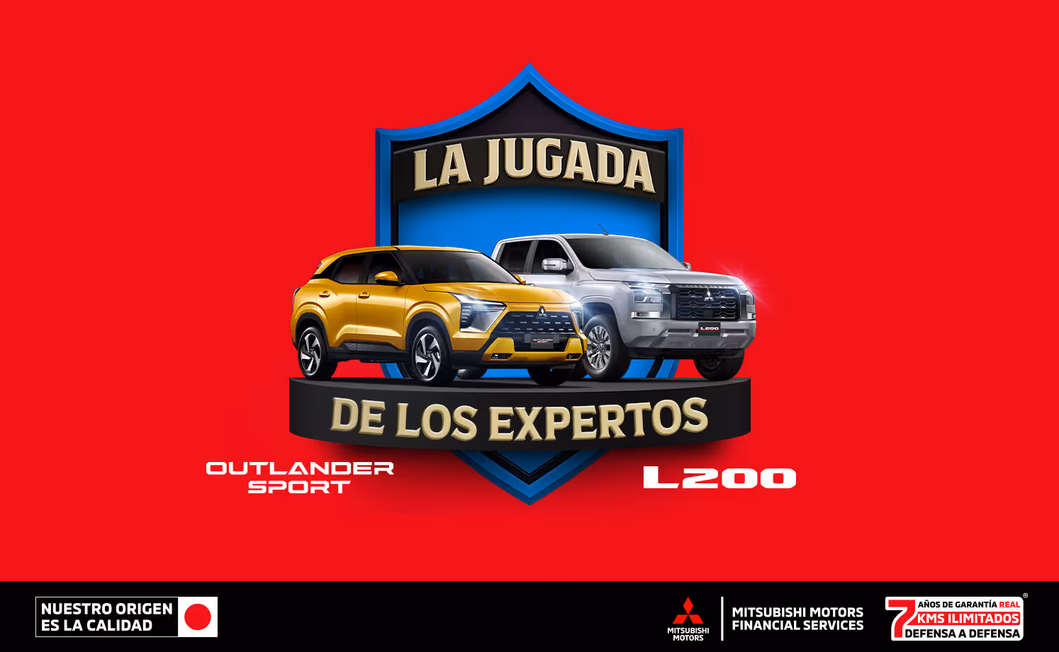 Estrena un Mitsubishi con tasa desde 4.9%(1) o Bono Flexible de hasta $105,600.00 M.N.(2) + 0% Comisión por Apertura(3) solo con Mitsubishi Motors Financial Services.