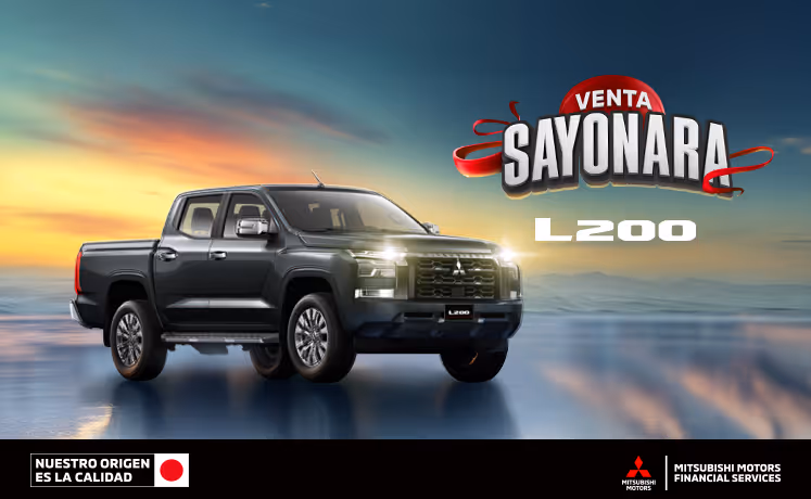 Estrena una Mitsubishi L200 GLX TM 4x4 DSL 2025 con tasa de 6.9%(1) + 1 año de Seguro Gratis(2) + 0% Comisión por Apertura(3) solo con Mitsubishi Motors Financial Services.