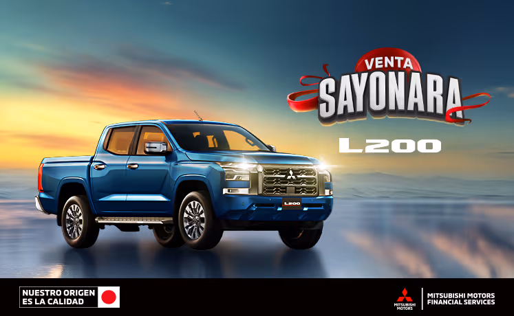 Estrena una Mitsubishi L200 GLX TM 4x2 GAS 2025 con tasa de 6.9%(1) + 1 año de Seguro Gratis (2) + 0% Comisión por Apertura(3) solo con Mitsubishi Motors Financial Services.
