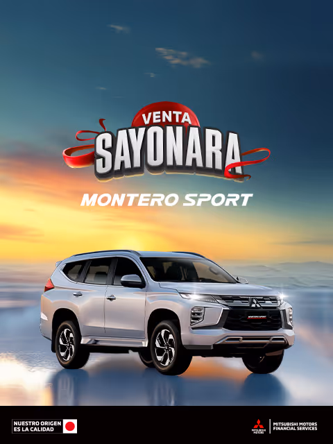 Estrena una Mitsubishi Montero Sport 2024 con un precio especial desde $690,100.00 M.N.(1) + Tasa preferente de 12.99%(2) + 0% Comisión por Apertura(3) solo con Mitsubishi Motors Financial Services.