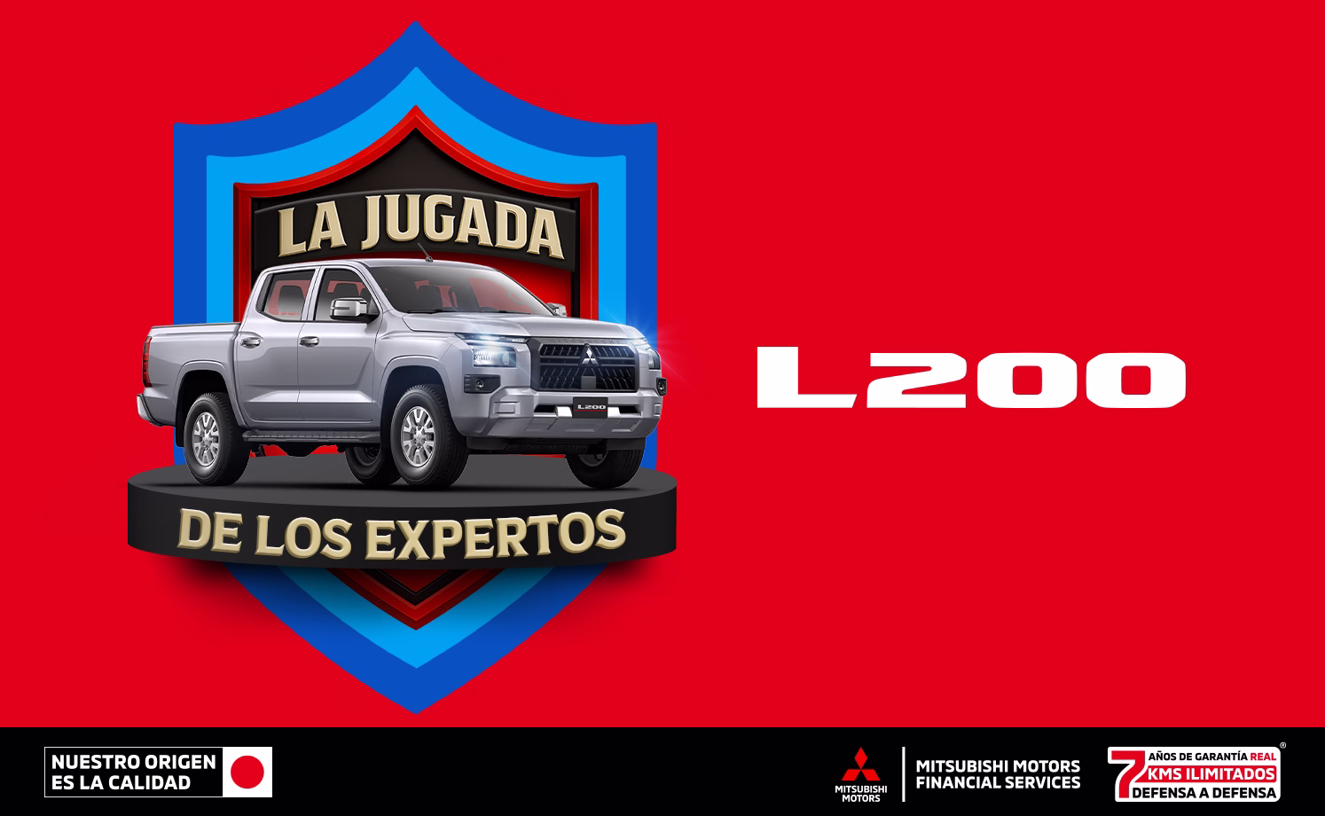 Estrena una Mitsubishi L200 GLS AT 4x4 DSL 2026 con tasa desde 7.9%(1) o Bono Flexible de hasta $60,900.00 M.N. (2) solo con Mitsubishi Motors Financial Services. Estrena una Mitsubishi L200 GLS AT 4x4 DSL 2026 con tasa desde 7.9%(1) o Bono Flexible de hasta $60,900.00 M.N. (2) solo con Mitsubishi Motors Financial Services.