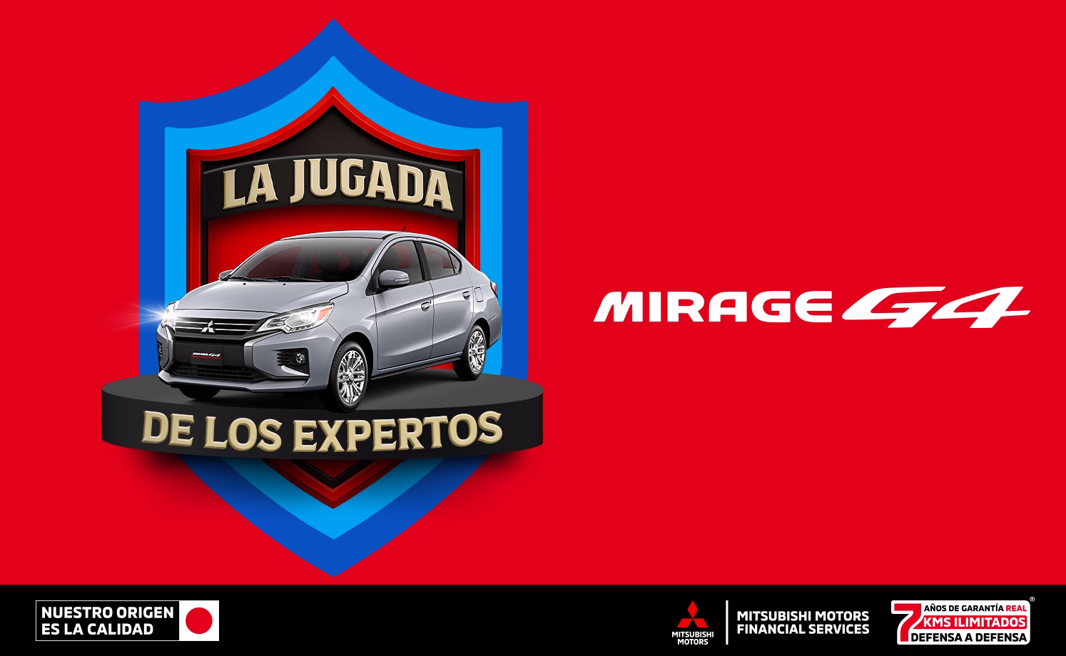 Estrena una Mitsubishi Mirage G4 2026 con mensualidades de $4,999.00 M.N.(1) o Bono Flexible de hasta $23,900.00 M.N. (2) solo con Mitsubishi Motors Financial Services. Estrena una Mitsubishi Mirage G4 2026 con mensualidades de $4,999.00 M.N.(1) o Bono Flexible de hasta $23,900.00 M.N. (2) solo con Mitsubishi Motors Financial Services.
