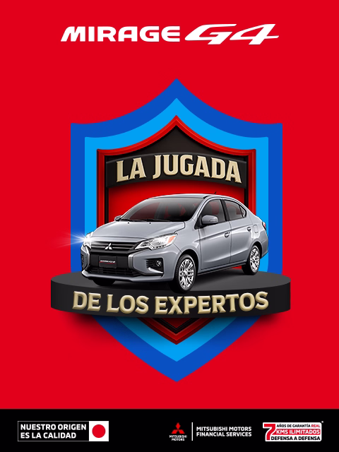 Estrena una Mitsubishi Mirage G4 2026 con mensualidades de $4,999.00 M.N.(1) o Bono Flexible de hasta $23,900.00 M.N. (2) solo con Mitsubishi Motors Financial Services.