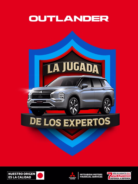 Estrena una Mitsubishi Outlander 2026 con tasa de 8.9%(1) o Bono Flexible de hasta $46,400.00 M.N. (2) solo con Mitsubishi Motors Financial Services.