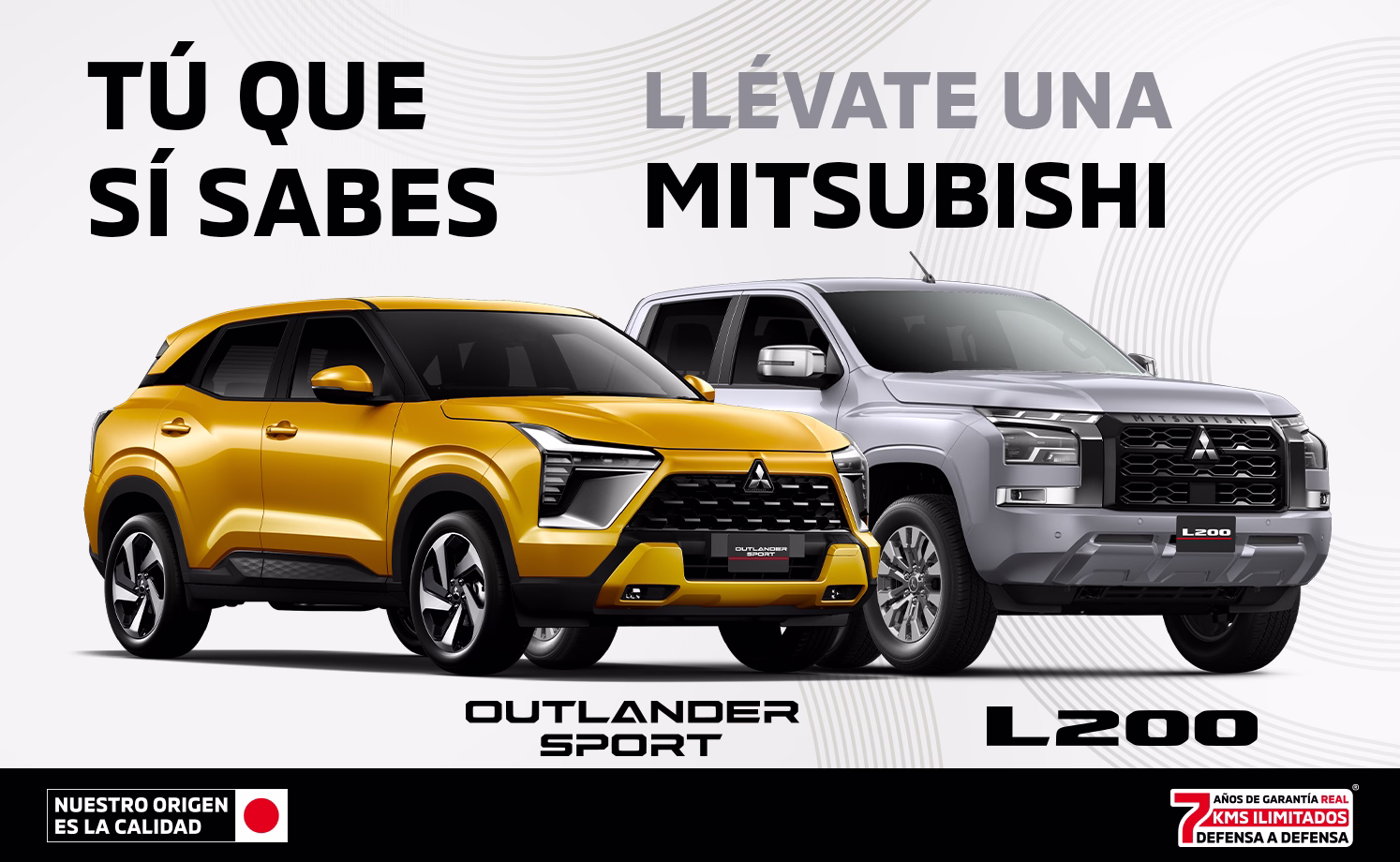 Estrena un Mitsubishi con tasa desde 4.9%(1) o Bono Flexible de hasta $105,600.00 M.N.(2) + 0% Comisión por Apertura(3) solo con Mitsubishi Motors Financial Services.